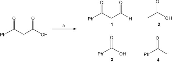 What is the major organic product obtained from the following reaction?   A)  1 B)  2 C)  3 D)  4