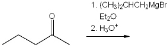 What is the major organic product obtained from the following reaction?   A)  2,3-dimethyl-3-heptanol B)  2,4-dimethyl-4-heptanol C)  3,5-dimethyl-4-heptanol D)  3,5-dimethyl-3-heptanol