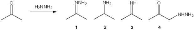 What is the major organic product obtained from the following reaction?   A)  1 B)  2 C)  3 D)  4
