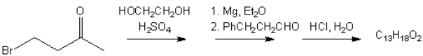 What is the major organic product obtained from the following sequence of reactions?  