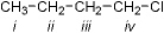 Which of the protons in the following molecule appear furthest downfield in the <sup>1</sup>H NMR spectrum?   A)  i B)  ii C)  iii D)  iv