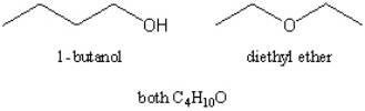 How could you distinguish between 1-butanol and diethyl ether by infrared spectroscopy?  