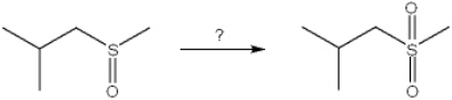 What would be the best choice of reagent(s)  to perform the following transformation?   A)  H<sub>2</sub>O<sub>2</sub> B)  NaIO<sub>4</sub> C)  H<sub>2</sub>O, NaOH D)  H<sub>2</sub>SO<sub>4</sub>