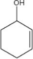 What is the IUPAC name of the following compound?   A)  cyclohexen-3-ol B)  cyclohexen-2-ol C)  2-cyclohexenol D)  3-cyclohexenol