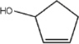 What is the IUPAC name of the following compound?   A)  2-cyclopentenol B)  3-cyclopentenol C)  cyclopenten-3-ol D)  cyclopenten-2-ol