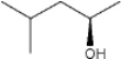 What is the IUPAC name of the following compound?   A)  (R) -2-methyl-4-pentanol B)  (S) -2-methyl-4-pentanol C)  (R) -4-methyl-2-pentanol D)  (S) -4-methyl-2-pentanol