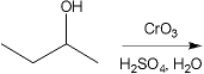 What is the major organic product obtained from the following reaction?   A)  1-butene, CH<sub>3</sub>CH<sub>2</sub>CH=CH<sub>2</sub> B)  butanal, CH<sub>3</sub>CH<sub>2</sub>CH<sub>2</sub>CHO C)  butanone, CH<sub>3</sub>CH<sub>2</sub>COCH<sub>3</sub> D)  butanoic acid, CH<sub>3</sub>CH<sub>2</sub>CH<sub>2</sub>COOH