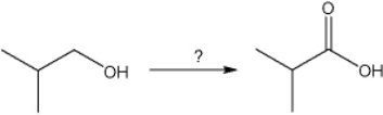What is the best choice of reagent to achieve the following transformation?   A)  CrO<sub>3</sub> B)  NaOH C)  PCC D)  HIO<sub>4</sub>