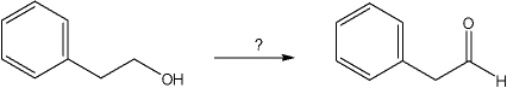 What is the best choice of reagent to perform the following transformation?   A)  HCl B)  NaOH C)  HIO<sub>4</sub> D)  PCC