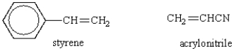 Consider the following two structures.   The following represents the repeating unit of the polymer formed by these two substances.  