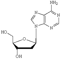 The structure below represents a nucleoside.  