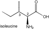 What are the R/S designations of the two stereocenters of isoleucine?   A)  2R,3R B)  2R,3S C)  2S,3R D)  2S,3S