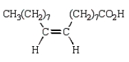  Consider the following substance.  \mathrm { CH } _ { 3 } \left( \mathrm { CH } _ { 2 } \right) _ { 18 } \mathrm { CO } _ { 2 } \mathrm { H }  The melting point of the above substance will be _________ than that of the substance listed below.   