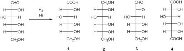 What is the major organic product obtained from the following reaction?   A)  1 B)  2 C)  3 D)  4