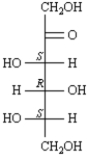 The following structure shows the correct assignment of the R or S configuration to each chirality center in sorbose.  