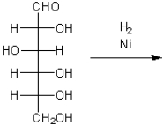 What is the major organic product obtained from the following reduction of glucose?  