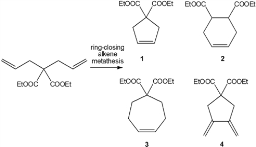 What is the major organic product obtained from the following reaction?   A)  1 B)  2 C)  3 D)  4