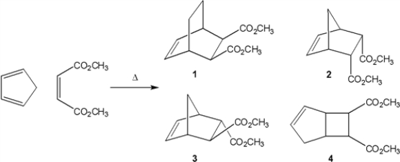 What is the major organic product obtained from the following reaction?   A)  1 B)  2 C)  3 D)  4