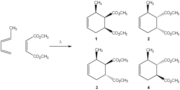 What is the major organic product obtained from the following reaction?   A)  1 B)  2 C)  3 D)  4