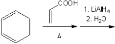 What is the major organic product obtained from the following sequence of reactions?  