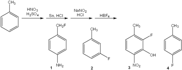 What is the major organic product obtained from the following sequence of reactions?   A)  1 B)  2 C)  3 D)  4