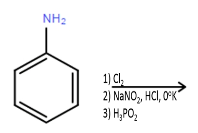 Identify the final product of the following reaction. ​   A)    B)    C)    D)   