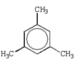 The number of mononitro products that can be produced when the following reactant is treated with nitric and sulfuric acids is _______.  