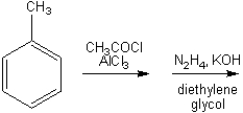 What is the major organic product obtained from the following reaction (assume that mixtures of ortho and para disubstituted compounds can be separated; continue the synthesis with either one)?  