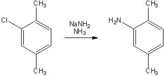 Provide the structure (a single resonance contributor) of the key intermediate in the following reaction.  
