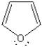 Provide a brief explanation of why furan (below) is aromatic. Your answer should identify the hybridization of the oxygen atom and account for which electrons are in the pi system.  