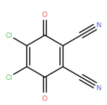 What is the chemical name of the following compound? ​   A)  2,3-dichloro-5,6-dicyano-1,4-benzoquinone B)  2,3-dichloro-5,6-dicyano-1,4-benzodione C)  5,6-dicyano-2,3-dichloro-1,4-benzodione D)  2,3-dicyano-5,6-dichloro-1,4-benzoquinone