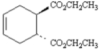 Consider the following structure.   This substance could be produced by the reaction of the following diene and dienophile.  
