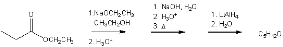 What is the major organic product obtained from the following sequence of reactions?  