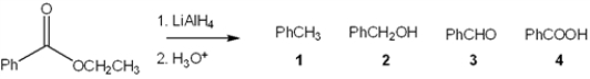 What is the major organic product obtained from the following reaction?   A)  1 B)  2 C)  3 D)  4