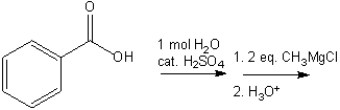 What is the major organic product obtained from the following sequence of reactions?  