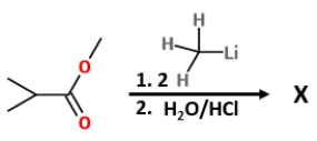 What is  X  in the following reaction? ​   A)    B)    C)    D)   