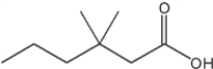 What is the IUPAC name of the following compound   A)  3,3-dimethylhexanoic acid B)  2,2-dimethylpentanoic acid C)  2,2-dimethylpentanal D)  4,4-dimethyl-6-hexanoyl acid
