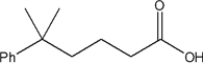 What is the IUPAC name of the following compound?   A)  5,5-dimethyl-5-phenylpentanoic acid B)  5-methyl-5-phenylhexanoic acid C)  2,2-dimethylphenylpropanoic acid D)  5,5-dimethyl-5-phenylbutanal