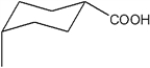 What is the IUPAC name of the following compound?   A)  cis-4-methylcyclohexanecarboxylic acid B)  trans-4-methylcyclohexanecarboxylic acid C)  cis-3-methylcyclohexanecarboxylic acid D)  trans-3-methylcyclohexanecarboxylic acid