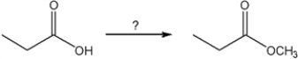 What is the best choice of reagent(s)  to perform the following transformation?   A)  CH<sub>3</sub>I, H<sub>2</sub>SO<sub>4</sub> B)  CH<sub>3</sub>MgBr C)  LiOCH<sub>3</sub> D)  CH<sub>2</sub>N<sub>2</sub>