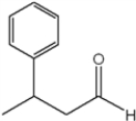 What is the IUPAC name of the following compound?   A)  3-methyl-3-phenylpropanol B)  3-phenylbutanal C)  3-phenyl-1-butanone D)  3-phenylbutanoic acid