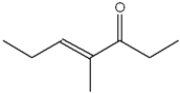 What is the IUPAC name of the following compound?   A)  (E) -4-methyl-4-hepten-3-one B)  (Z) -4-methyl-4-hepten-3-one C)  (E) -4-methyl-3-hepten-5-one D)  (Z) -4-methyl-3-hepten-5-one