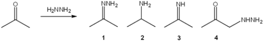 What is the major organic product obtained from the following reaction?   A)  1 B)  2 C)  3 D)  4