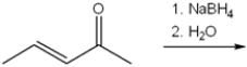 What is the major organic product obtained from the following reaction?   A)  2-pentanone B)  (E) -3-penten-2-ol C)  2-pentanol D)  4-hydroxy-2-pentanone