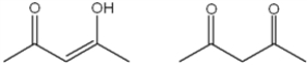 What is the relationship between the following two structures?   A)  tautomers B)  constitutional isomers, but not tautomers C)  resonance structures D)  stereoisomers