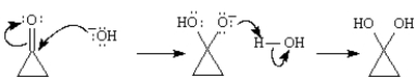 Consider the following reaction.   The mechanism for this reaction is shown below.  