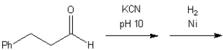 What is the major organic product obtained from the following sequence of reactions?  
