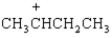 Refer to the mass spectrum of 2-methylbutane shown below to answer the following question(s). Spectrum obtained from: SDBSWeb: http://www.aist.go.jp/RIODB/SDBS/ The peak at a m/z of _____ represents the following species.