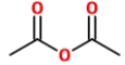 The given molecule shows two absorption peaks, each at 1760 cm<sup>−1</sup> and 1810 cm<sup>−1</sup>. The peaks are due to the _____. ​   A)  symmetric and unsymmetric bending vibrations of the entire anhydride group B)  symmetric stretching vibration of only one carbonyl group C)  unsymmetric stretching vibrations of the carbonyl groups D)  symmetric and unsymmetric stretching vibrations of the entire anhydride group