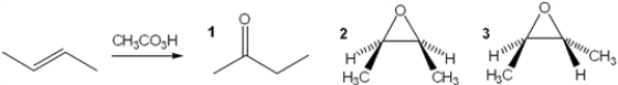 What is the major organic product obtained from the following reaction?   A)  only 1 B)  only 2 C)  only 3 D)  both 2 and 3